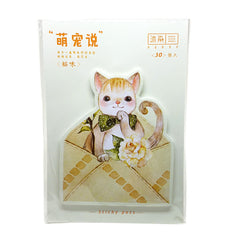 Pretty Cat Sticky Memo Notes Pad