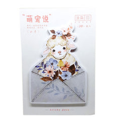 Pretty Lamb Sticky Memo Notes Pad