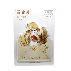Pretty Squirrel Sticky Memo Notes Pad