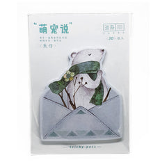 Pretty Bear Sticky Memo Notes Pad