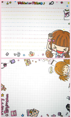 Happy Afternoon kawaii memo pad