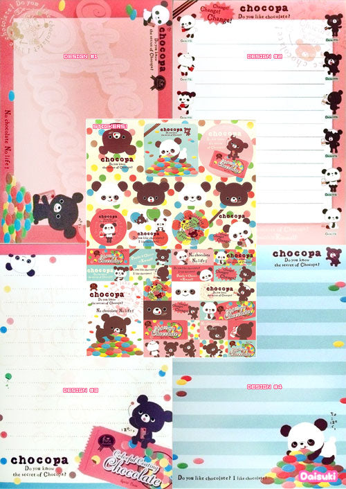 San-X : Chocopa memo pad! (chocaholic panda!)