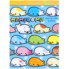 San-X : Mamegoma mini memo pad (blue)