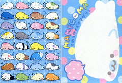 San-X : Mamegoma mini memo pad (blue)