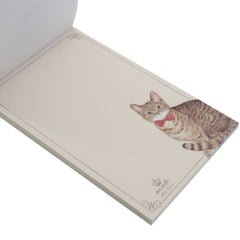 Adorable Miki Takei Cat Illustrations Memo Pad! (Tabby Cat)