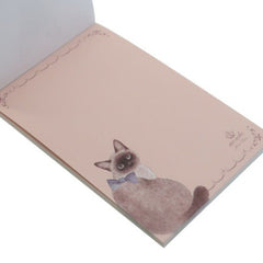 Adorable Miki Takei Cat Illustrations Memo Pad! (Siamese Cat)