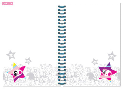 TokiDoki A5 Hardcover Notebook - Awesome!