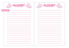 Gloomy Bear mini A6 Notebook