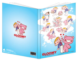 A4 Plastic File Folder - 2 Pockets - Baby Gloomy Bear