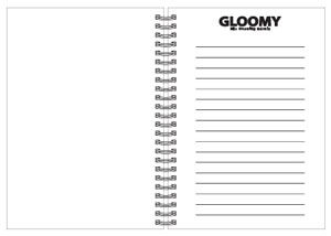 Gloomy Rampage! Cute A5 Notebook