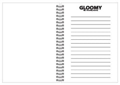 Gloomy Rampage! Cute A5 Notebook