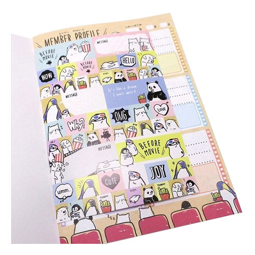 Crux : "Before Movie" Cute Animals B6 Exchange Notebook!
