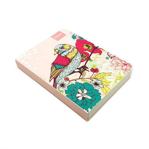 Mini Bird Note/Sketch book (pink) 132 multi-colour pages!