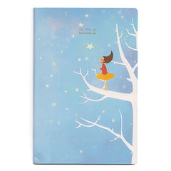 Reaching for the Stars (blue cover) 30pg Lined Notebook