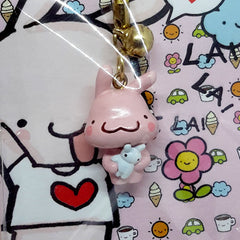 Kawaii Bunny Phone / Zipper Mascot (with optional headphone jack connector!)