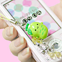 Kawaii Wasabi-kun Phone / Zipper Mascot!