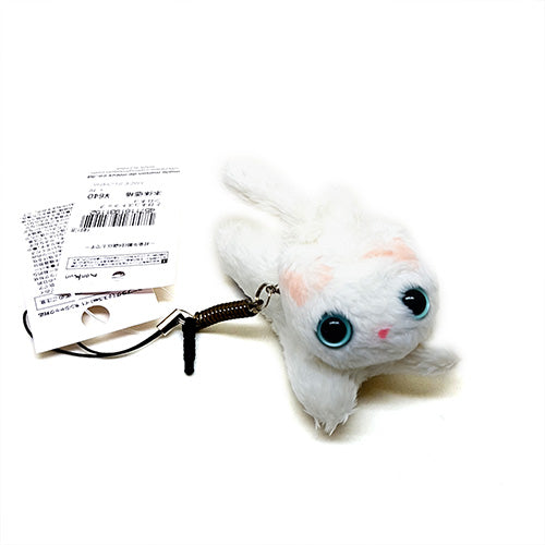 Cat, Cat, Cat! Pouncing White Cat Plush Hanger Mascot by Marie Maison de Mieux *Ron Ron*