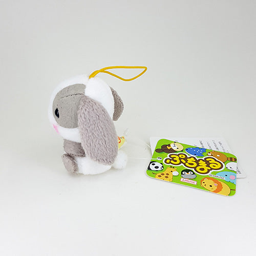 Amuse : Kawaii Grey Bunny Panpee Mini Plush 4.5cm Hanger / Bag Mascot!