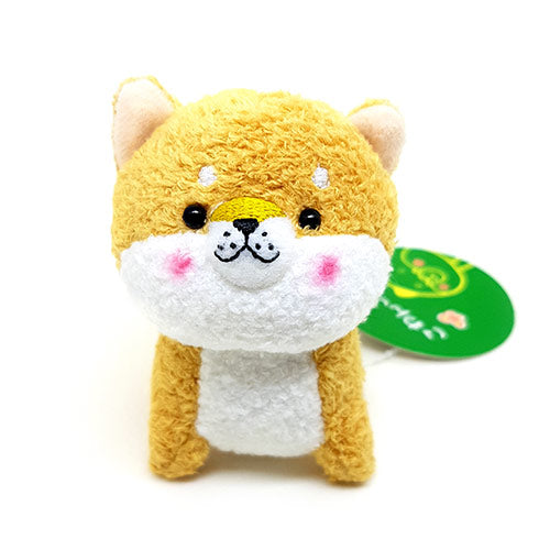 Fluffy Shiba Inu Mini Plush 7cm Keyring / Bag Mascot!