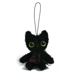Cat, Cat, Cat! Black Kitty Plush Beanie Zipper / Bag Mascot
