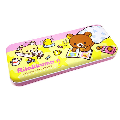  San-X Rilakkuma Tin Pencil Case - Yellow