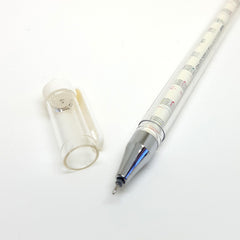 Music Concert gel ink pen - black ink! (white tube)