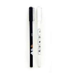 Set of 2 Cute Bears Gel ink Pens - black ink! 