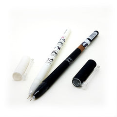 Set of 2 Cute Bears Gel ink Pens - black ink! 