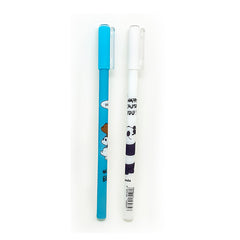 Set of 2 Cute Bears Gel ink Pens #2 - black ink! 