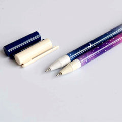 Beautiful Galaxy gel ink pen x 1 (Black ink) Random Design!