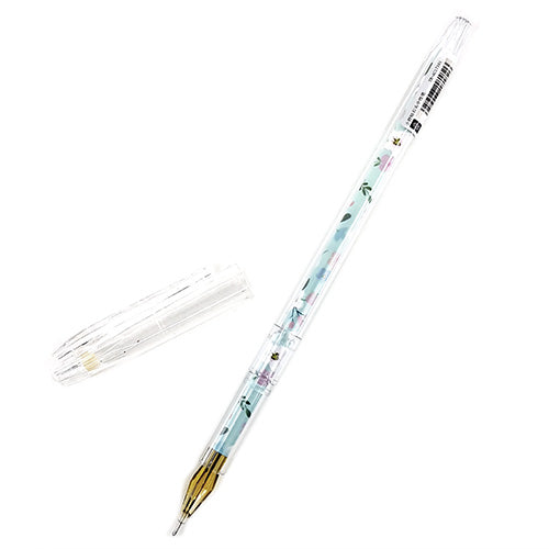 Pretty Floral Gel ink Pen - black ink!