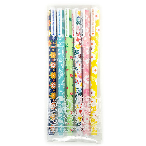 Set of 6 Coloured Gel ink Pen - 6 different ink colours!