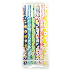 Set of 6 Coloured Gel ink Pen - 6 different ink colours!