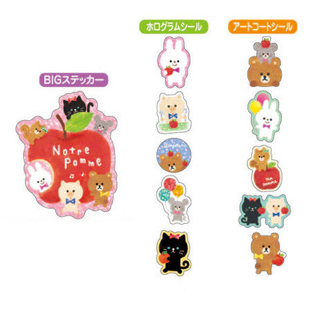 Mindwave : Notre Pomme Kawaii Animals Sticker Sack