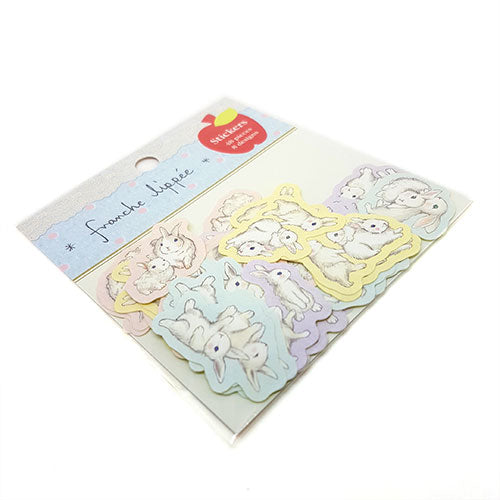 Franche Lippee : Pastel Rabbits Sticker Flakes Sack!