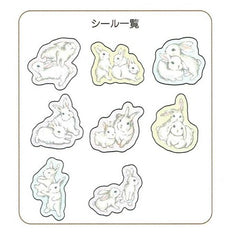 Franche Lippee : Pastel Rabbits Sticker Flakes Sack!