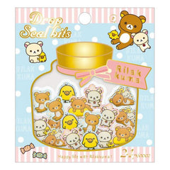 San-X : Rilakkuma Drop Seal Bits Sticker Sack