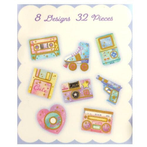 Kamio : Cherish Pact 80's Retro theme Gel stickers!