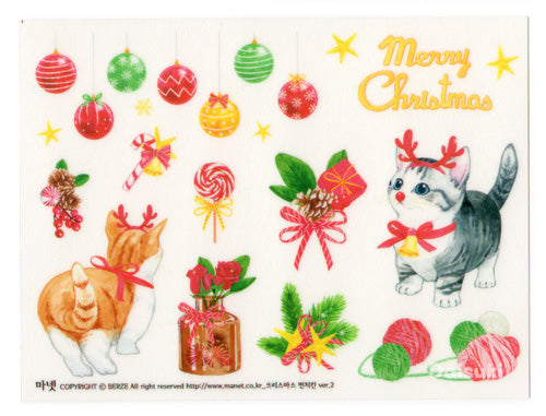 Christmas Kitties stickers sheet! Ver.2