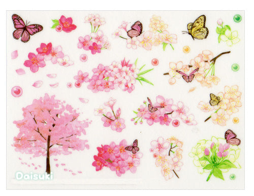 Butterflies and Blossoms Sticker Sheet