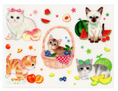 Christmas Kitties Gift Label Stickers - 3 sheets!
