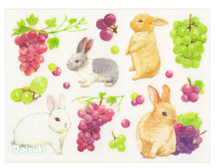 Adorable Bunnies and Flowers Sticker Sheet