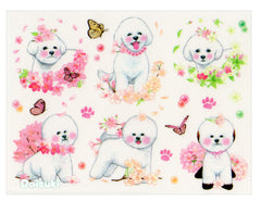 Adorable Bunnies and Flowers Sticker Sheet