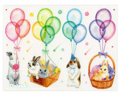 Adorable Bunnies and Flowers Sticker Sheet