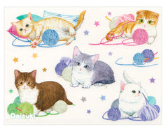 Woolly Munchkin Kittens Sticker Sheet