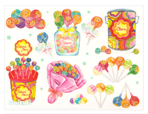 Sweet Candy Sticker Sheet