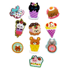 Sticker flakes - #011 - set of 10 Milky Sugar