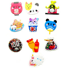 Sticker flakes - #022 - set of 10 O Matsuri Panda