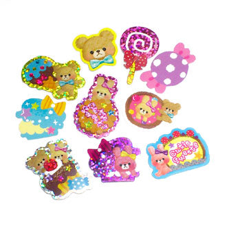 Sticker flakes - #028 - set of 10 Cutie Sweets