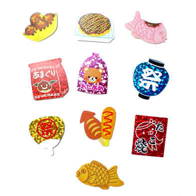 Sticker flakes - #037 - set of 10 Nobunaga